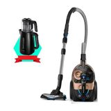 Philips Yüksek Çekim Gücü 7000 Serisi Marathon Toz Torbasız Süpürge ve Büyük Boy Çay Makineli Paket