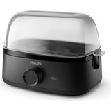 Philips Yumurta Pişirici 3000 Serisi, Aile Boyu 6 Yumurtaya Kadar (yumuşak, orta, sert, poşe), Kolay temizlenir, Poşe Tepsisi ve Yumurta Delici Aksesuarı, 400W Güç, Kompakt Tasarım (HD9137/91)