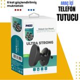 Phixi Basic Ch23 6x Güçlendirilmiş Mıknatıslı Araç Içi Telefon Tutucu - Oval Ve Kare Metal Plakalı