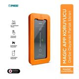 Phixi İphone 15 Pro Max Magicapp Aparatlı Ekran Koruyucu Cam – Maksimum Şeffaflık Ve Üstün Koruma