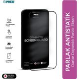 Phixi Premium Guard Parlak Cam Ekran Koruyucu İphone 12 Pro Max Uyumlu Antistatik, Su Tutmaz, Tam Kaplama