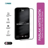 Phixi Premium Guard Parlak Cam Ekran Koruyucu İphone 12 Pro Uyumlu Antistatik, Su Tutmaz, Tam Kaplama