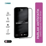 Phixi Premium Guard Parlak Cam Ekran Koruyucu İphone 13 Uyumlu Antistatik, Su Tutmaz, Tam Kaplama