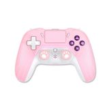 PHNIXGAM Pink Wireless Controller Compatible with Ps4/Ps4 Pro/Ps4 Slim/PC/iOS 13.4 Above/Android 10, Gaming Controller with Touchpad, Motion Sensor, Speaker, Headphone Jack, LED and Back Button
