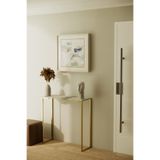 Phobia Solto Home AF23-25 Beyaz Mermer Desen Raf Altın Metal Dresuar - Konsol - Stant – Sehpa