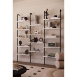 Phobia Solto Home OB14-13 Duvara Monte 14 Raflı Kitaplık Beyaz Reyon Rafı Duvar Rafı Ofis-Salon-Mağaza