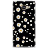 Phoenix Cep 2016 HD Baskılı Kılıf + SERAMİK TAM KAPLAYAN EKRAN KORUYUCU 131 Beyaz - Mavi - Altın Samsung Galaxy A3 ile uyumlu