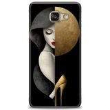 Phoenix Cep 2016 HD Baskılı Kılıf + SERAMİK TAM KAPLAYAN EKRAN KORUYUCU 147 Beyaz Karbon Samsung Galaxy A3 ile uyumlu