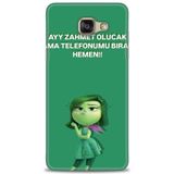 Phoenix Cep 2016 HD Baskılı Kılıf + SERAMİK TAM KAPLAYAN EKRAN KORUYUCU 154 Siyah - Beyaz Samsung Galaxy A3 ile uyumlu