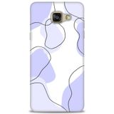 Phoenix Cep 2016 HD Baskılı Kılıf + SERAMİK TAM KAPLAYAN EKRAN KORUYUCU 178 Beyaz - Lacivert Samsung Galaxy A3 ile uyumlu