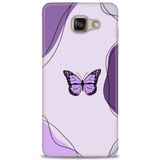 Phoenix Cep 2016 HD Baskılı Kılıf + SERAMİK TAM KAPLAYAN EKRAN KORUYUCU 182 Beyaz - Mor Samsung Galaxy A3 ile uyumlu