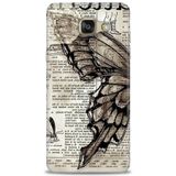 Phoenix Cep 2016 HD Baskılı Kılıf + SERAMİK TAM KAPLAYAN EKRAN KORUYUCU 209 Siyah - Gold Samsung Galaxy A3 ile uyumlu