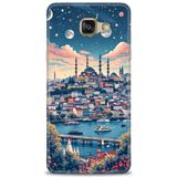 Phoenix Cep 2016 HD Baskılı Kılıf + SERAMİK TAM KAPLAYAN EKRAN KORUYUCU 223 Beyaz - Kalp Samsung Galaxy A3 ile uyumlu