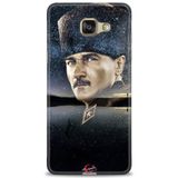 Phoenix Cep 2016 HD Baskılı Kılıf + SERAMİK TAM KAPLAYAN EKRAN KORUYUCU 24 Beyaz - Gri Samsung Galaxy A3 ile uyumlu