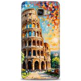 Phoenix Cep 2016 HD Baskılı Kılıf + SERAMİK TAM KAPLAYAN EKRAN KORUYUCU 262 Siyah - Gümüş Samsung Galaxy A3 ile uyumlu
