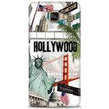 Phoenix Cep 2016 HD Baskılı Kılıf + SERAMİK TAM KAPLAYAN EKRAN KORUYUCU 267 Beyaz - Fuşya Samsung Galaxy A3 ile uyumlu
