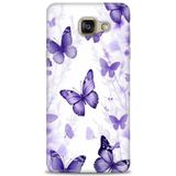 Phoenix Cep 2016 HD Baskılı Kılıf + SERAMİK TAM KAPLAYAN EKRAN KORUYUCU 293 Beyaz Kalpler Samsung Galaxy A3 ile uyumlu