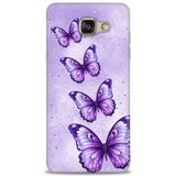 Phoenix Cep 2016 HD Baskılı Kılıf + SERAMİK TAM KAPLAYAN EKRAN KORUYUCU 296 Beyaz Çicek Desenli Samsung Galaxy A3 ile uyumlu
