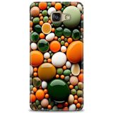 Phoenix Cep 2016 HD Baskılı Kılıf + SERAMİK TAM KAPLAYAN EKRAN KORUYUCU 348 Siyah - Açık Kırmızı Samsung Galaxy A3 ile uyumlu