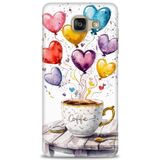 Phoenix Cep 2016 HD Baskılı Kılıf + SERAMİK TAM KAPLAYAN EKRAN KORUYUCU 411 Beyaz Samsung Galaxy A3 ile uyumlu