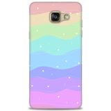 Phoenix Cep 2016 HD Baskılı Kılıf + SERAMİK TAM KAPLAYAN EKRAN KORUYUCU 423 Beyaz - Lacivert Samsung Galaxy A3 ile uyumlu
