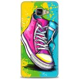 Phoenix Cep 2016 HD Baskılı Kılıf + SERAMİK TAM KAPLAYAN EKRAN KORUYUCU 441 Beyaz Karbon Samsung Galaxy A3 ile uyumlu