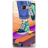 Phoenix Cep 2016 HD Baskılı Kılıf + SERAMİK TAM KAPLAYAN EKRAN KORUYUCU 446 Siyah - Açık Kırmızı Samsung Galaxy A3 ile uyumlu
