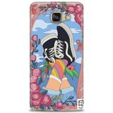 Phoenix Cep 2016 HD Baskılı Kılıf + SERAMİK TAM KAPLAYAN EKRAN KORUYUCU 447 Siyah - Açık Mavi Samsung Galaxy A3 ile uyumlu