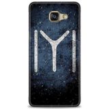 Phoenix Cep 2016 HD Baskılı Kılıf + SERAMİK TAM KAPLAYAN EKRAN KORUYUCU 464 Beyaz - Gold Samsung Galaxy A3 ile uyumlu
