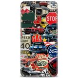 Phoenix Cep 2016 HD Baskılı Kılıf + SERAMİK TAM KAPLAYAN EKRAN KORUYUCU 482 Beyaz - Titanium Samsung Galaxy A3 ile uyumlu