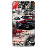 Phoenix Cep 2016 HD Baskılı Kılıf + SERAMİK TAM KAPLAYAN EKRAN KORUYUCU 484 Beyaz - Turuncu Samsung Galaxy A3 ile uyumlu