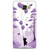 Phoenix Cep 2016 HD Baskılı Kılıf + SERAMİK TAM KAPLAYAN EKRAN KORUYUCU 54 Siyah - Açık Kırmızı Samsung Galaxy A3 ile uyumlu