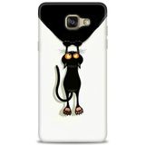 Phoenix Cep 2016 HD Baskılı Kılıf + SERAMİK TAM KAPLAYAN EKRAN KORUYUCU 61 Siyah - Fuşya Samsung Galaxy A3 ile uyumlu