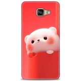 Phoenix Cep 2016 HD Baskılı Kılıf + SERAMİK TAM KAPLAYAN EKRAN KORUYUCU 75 Beyaz - Kahverengi Samsung Galaxy A3 ile uyumlu