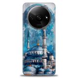 Phoenix Cep 2024 HD Baskılı Kılıf + SERAMİK TAM KAPLAYAN EKRAN KORUYUCU 228 Beyaz Çicek Desenli Xiaomi Redmi A3 4G ile uyumlu