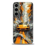 Phoenix Cep HD Baskılı Kılıf + SERAMİK TAM KAPLAYAN EKRAN KORUYUCU 101 Beyaz - Fuşya Samsung Galaxy S23 Plus ile uyumlu