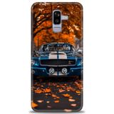 Phoenix Cep HD Baskılı Kılıf + SERAMİK TAM KAPLAYAN EKRAN KORUYUCU 103 Beyaz - Mavi - Siyah Samsung Galaxy J8 ile uyumlu