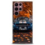 Phoenix Cep HD Baskılı Kılıf + SERAMİK TAM KAPLAYAN EKRAN KORUYUCU 103 Beyaz - Turuncu Samsung Galaxy S22 Ultra ile uyumlu