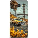 Phoenix Cep HD Baskılı Kılıf + SERAMİK TAM KAPLAYAN EKRAN KORUYUCU 105 Beyaz - Mor Samsung Galaxy C9 Pro ile uyumlu