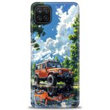 Phoenix Cep HD Baskılı Kılıf + SERAMİK TAM KAPLAYAN EKRAN KORUYUCU 107 Beyaz Kalpler Samsung Galaxy M12 ile uyumlu