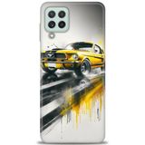 Phoenix Cep HD Baskılı Kılıf + SERAMİK TAM KAPLAYAN EKRAN KORUYUCU 108 Beyaz Çicek Desenli Samsung Galaxy M32 ile uyumlu