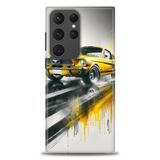 Phoenix Cep HD Baskılı Kılıf + SERAMİK TAM KAPLAYAN EKRAN KORUYUCU 108 Beyaz - Siyah Samsung Galaxy S23 Ultra ile uyumlu