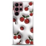 Phoenix Cep HD Baskılı Kılıf + SERAMİK TAM KAPLAYAN EKRAN KORUYUCU 113 Siyah - Altın Samsung Galaxy S22 Ultra ile uyumlu