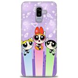 Phoenix Cep HD Baskılı Kılıf + SERAMİK TAM KAPLAYAN EKRAN KORUYUCU 128 Siyah - Blur Samsung Galaxy J8 ile uyumlu