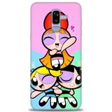 Phoenix Cep HD Baskılı Kılıf + SERAMİK TAM KAPLAYAN EKRAN KORUYUCU 130 Siyah - Fuşya Samsung Galaxy J8 ile uyumlu