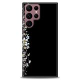 Phoenix Cep HD Baskılı Kılıf + SERAMİK TAM KAPLAYAN EKRAN KORUYUCU 137 Beyaz - Koyu Mor Samsung Galaxy S22 Ultra ile uyumlu