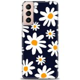 Phoenix Cep HD Baskılı Kılıf + SERAMİK TAM KAPLAYAN EKRAN KORUYUCU 139 Beyaz - Mavi - Altın Samsung Galaxy S21 FE ile uyumlu