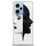 Phoenix Cep HD Baskılı Kılıf + SERAMİK TAM KAPLAYAN EKRAN KORUYUCU 141 Beyaz - Fuşya Xiaomi Redmi Note 12 Pro Plus ile uyumlu