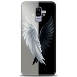 Phoenix Cep HD Baskılı Kılıf + SERAMİK TAM KAPLAYAN EKRAN KORUYUCU 146 Beyaz - Koyu Mor Samsung Galaxy J8 ile uyumlu