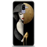 Phoenix Cep HD Baskılı Kılıf + SERAMİK TAM KAPLAYAN EKRAN KORUYUCU 147 Beyaz - Kırmızı Samsung Galaxy J8 ile uyumlu